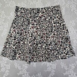 Y2K Charlotte Russe Floral Mini Skirt Small Casual Cute Stretch Knit Boho Summer